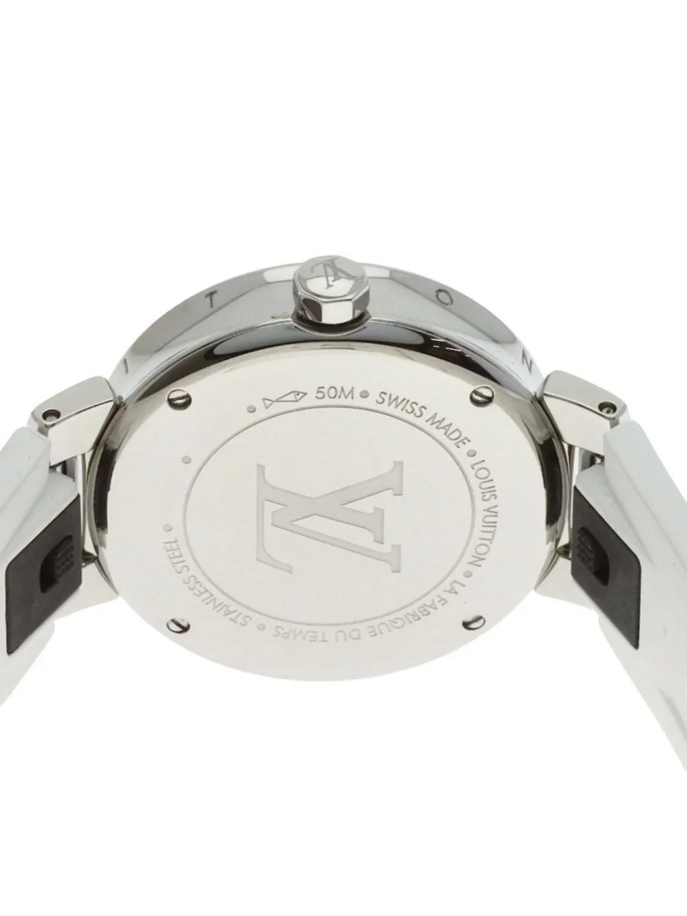 Louis Vuitton Tambour Moon Star PM Watch SS Rubber